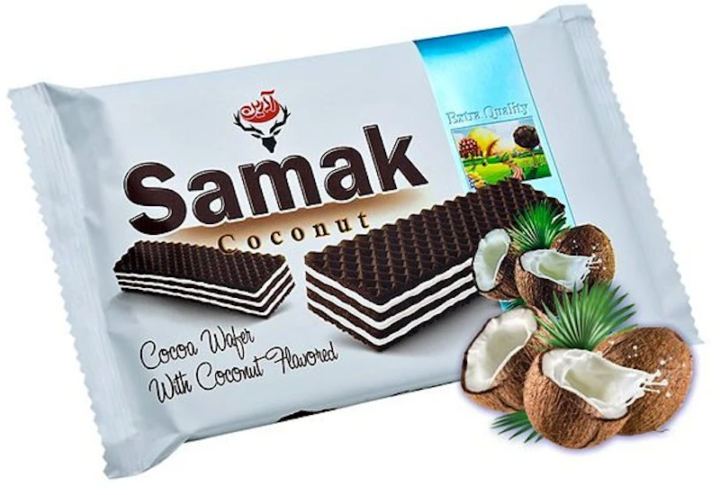 Samak Coconut Flavour Wafers Extra Quality