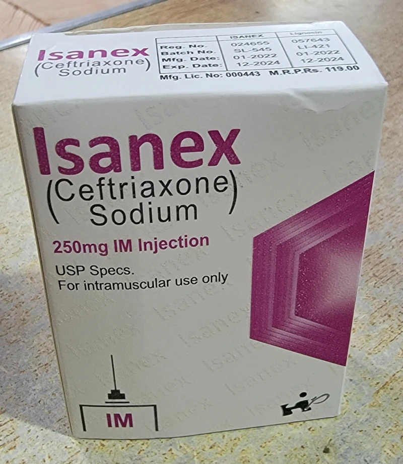 Isanex 250mg ( Ceftriaxone )