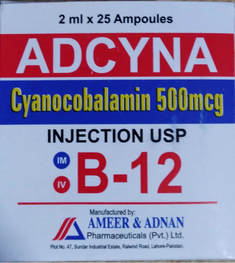 Adcyna (B12) injection Cyanocobalamin 500mg