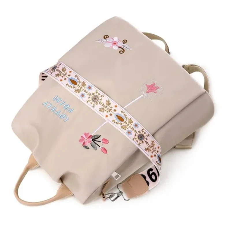 Leather shoulder backpack bag