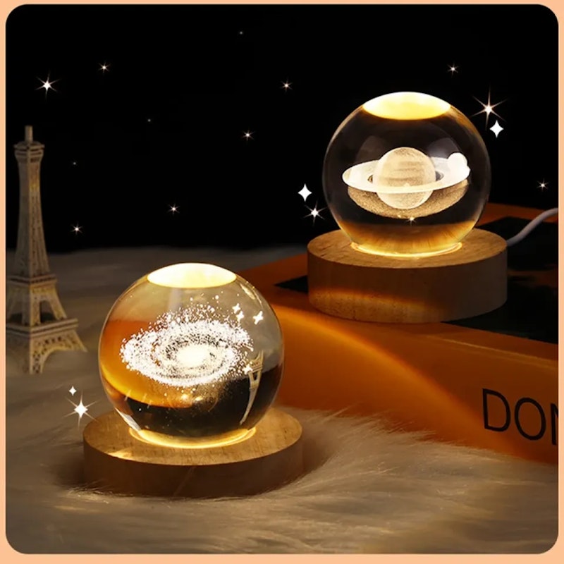 3D Crystal Ball Glowing Lamp 
