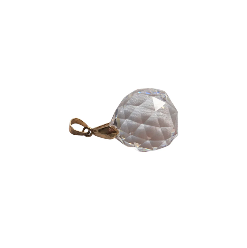 Bleikristall Kugel weiss/transparent