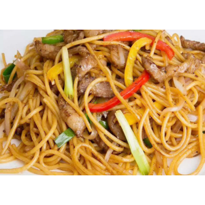 Stir-Fried Spaghetti with Beef (fatsusan)