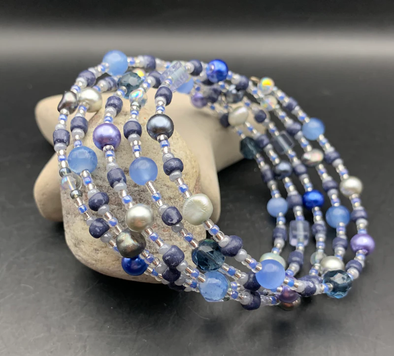 Memory wire - 5 varv, SOFT BLUE
