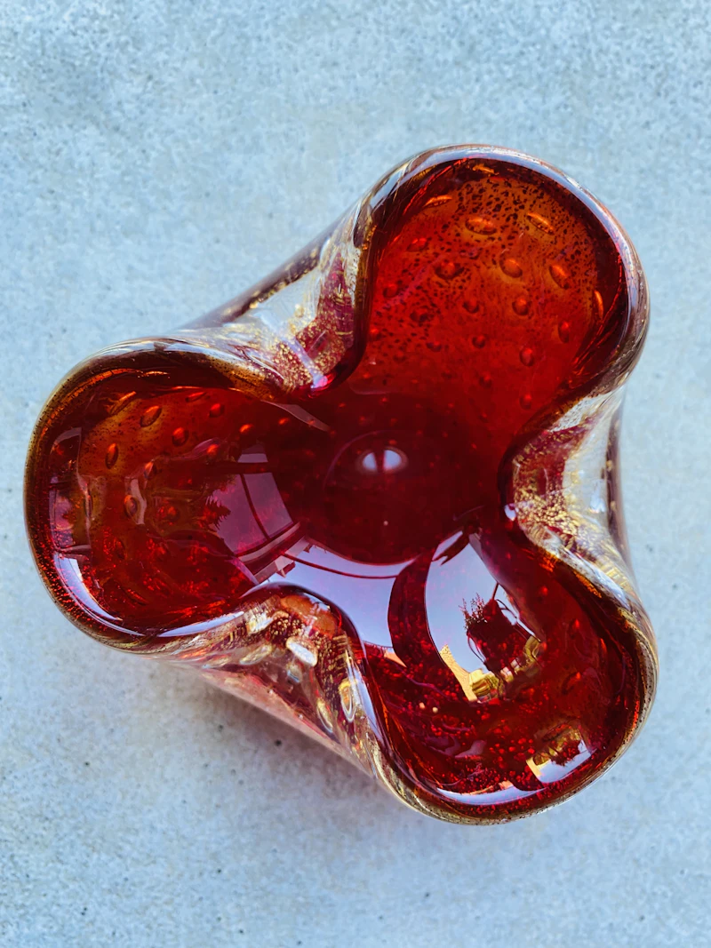 1960er Murano Glas Aschenbecher, Barovier & Toso