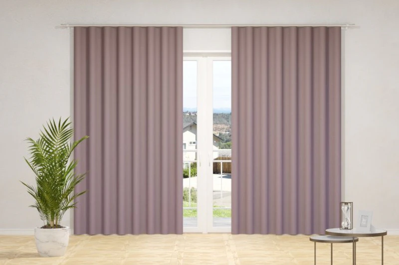 Curtain fabrics - SUNOUT, (back side of fabrics woven in white color), in 85 colors, width - 1,50 m.)
