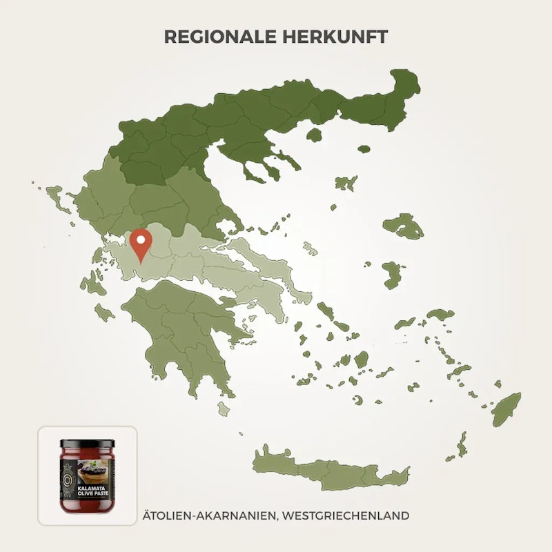 Olive Queen Olivenpaste aus Kalamata Oliven Mild 180g