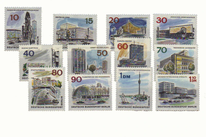Robbert´s Briefmarken Berlin MiNr. 254-265, "Das neue Berlin", 12 Werte, postfrisch