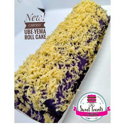 Chessy Ube-yema roll cake ( Order it before 3 days for preparation by mimi )