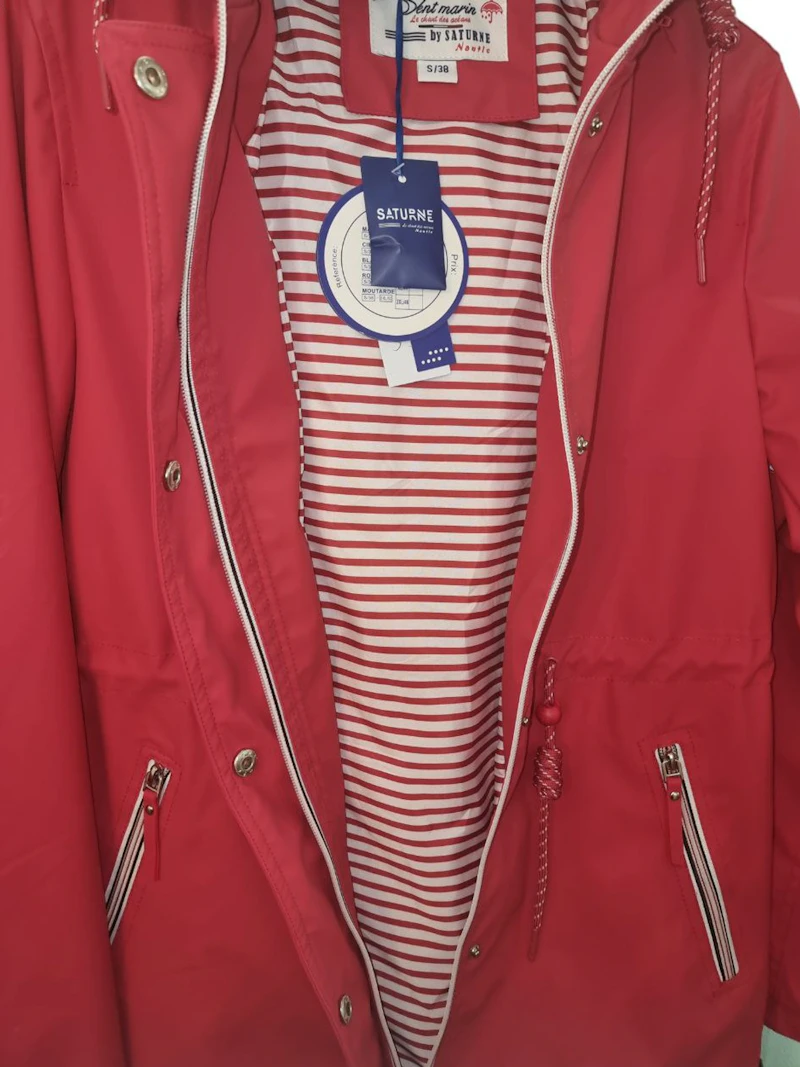 Regenjacke mit abnehmbarer Kapuze, gr.38/40