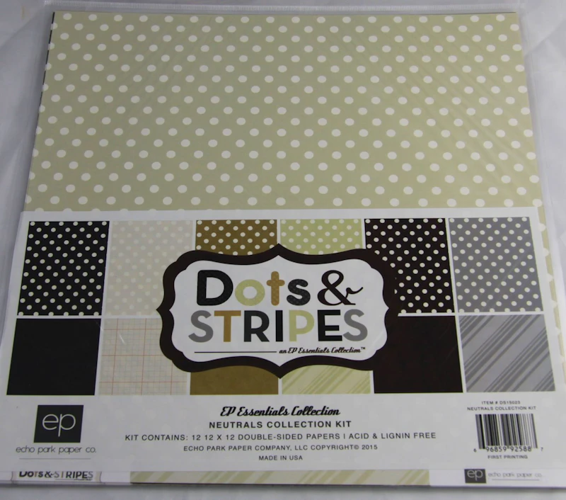 Dots & Stripes Scrapbook - Kit "Neutrals"