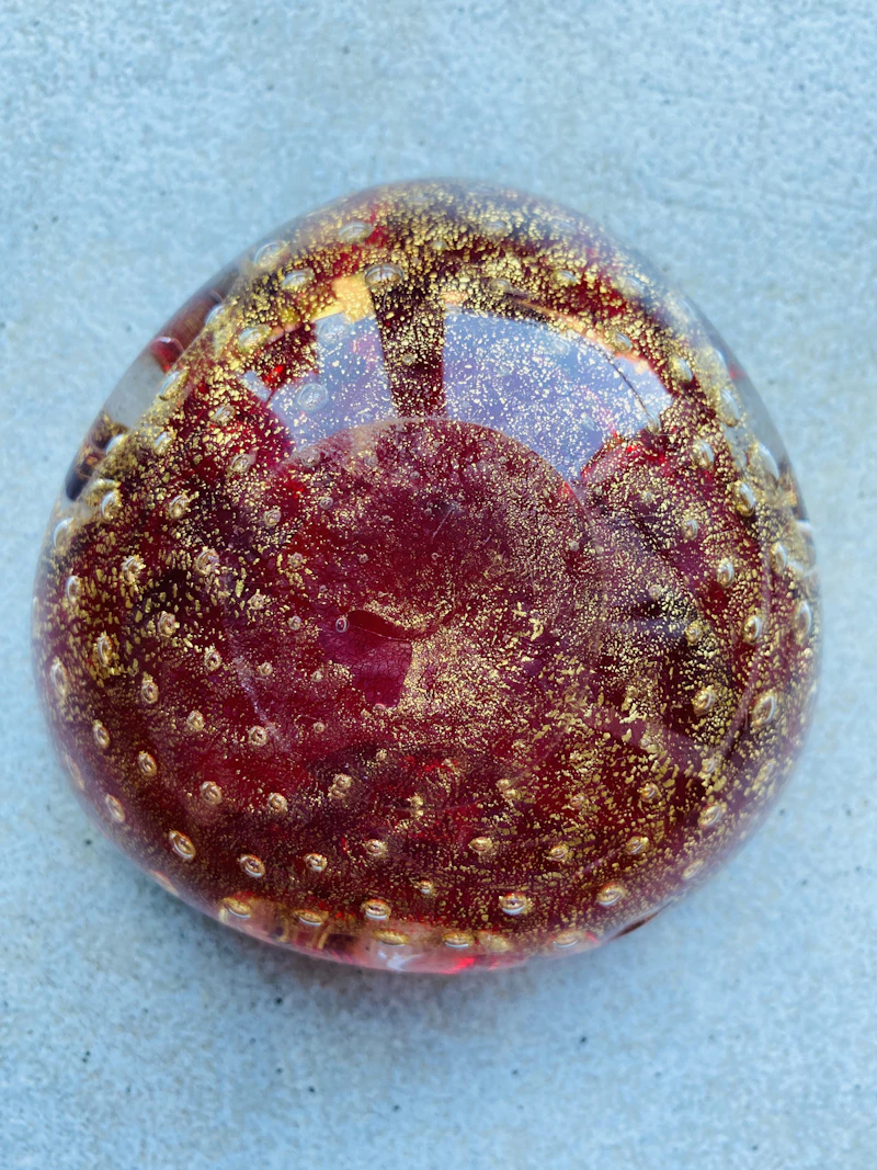 1960er Murano Glas Aschenbecher, Barovier & Toso