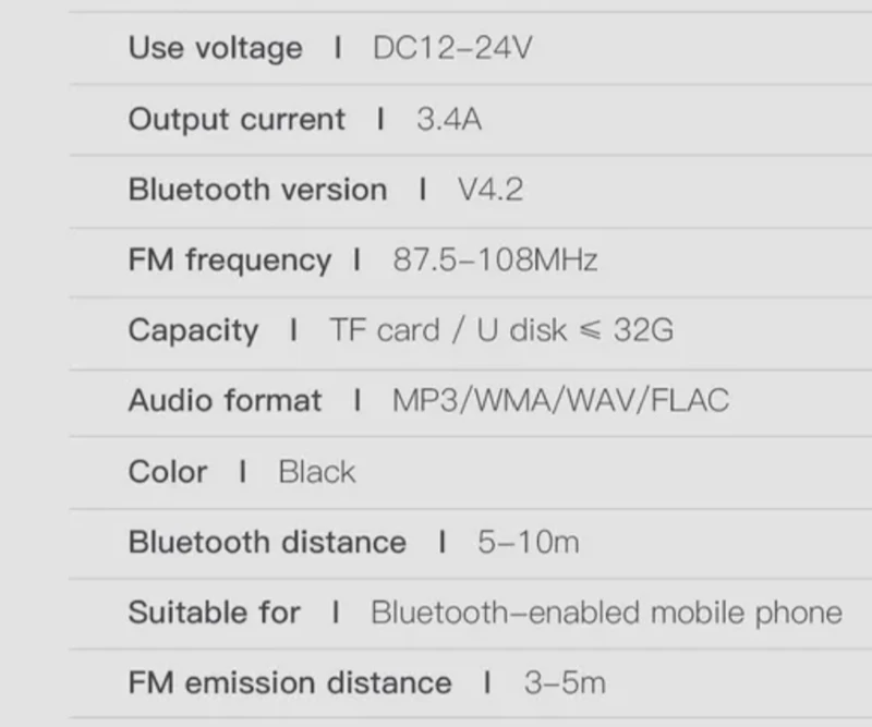 Bluetooth transmitter dual USB phone charger