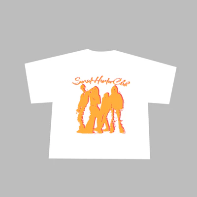 sunset graphic t-shirt