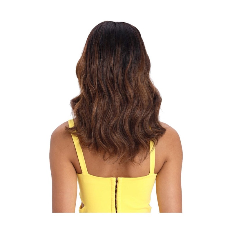 Noble 18 Inch Body Wave T Part Lace Middle Part Wig Synthetic Wig Ombre Color