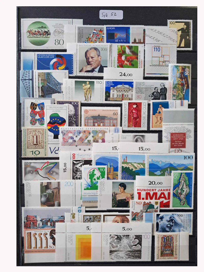 Robbert´s Briefmarken Deutschland Sondermarken Posten postfrisch, Skt 52