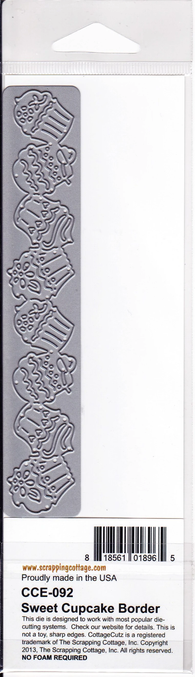 Cottage Cutz®  Die cut - Schablone "Sweet Cupcake Border"