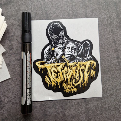 [VINYL-OUTDOORSTICKER-PACK] "TERRORIST PVHC"