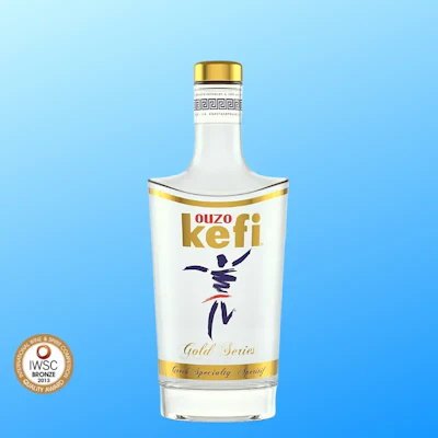 Ouzo Kefi Gold Series Premium Griechischer Anisschnaps 0,7 Liter