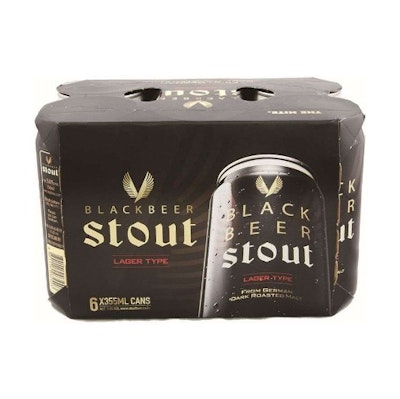 Black beer stout 6 cans from Korea (San Mui)