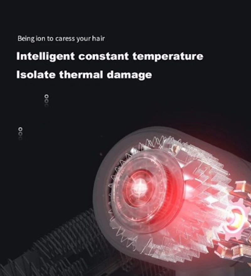Mini Travel Hair Dryer 1200w 220-240 Voltage Heating Cooling Hairdryer Uk
