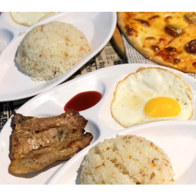 Pork silog with Rice (DC Cafe)