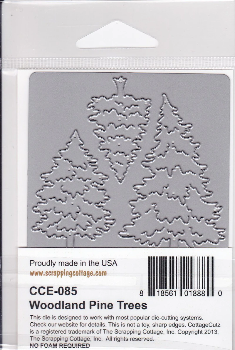 Cottage Cutz®  Die cut - Schablonenset "Woodland Pine Trees"