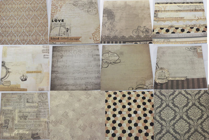 Scrapbook-Set "Good Old Times", Nostalgie