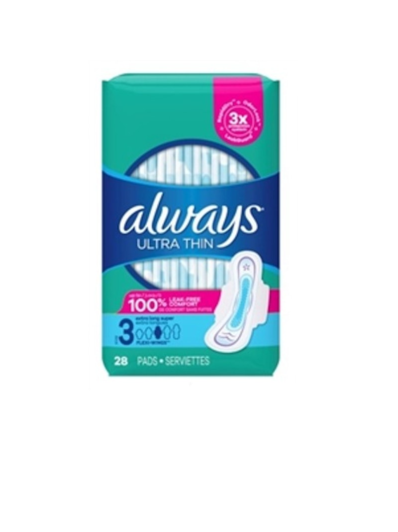  Always Pads Size 3 Ultra Thin 28 Count Extra Long Super 