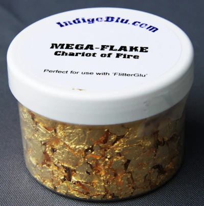 Indigo Blu Mega Flakes "Chariot of Fire"