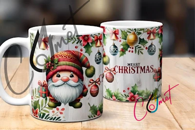 2D Wrap Merry Xmas Mug