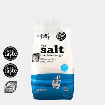 salt odyssey Feines Gourmet Meersalz aus Messolonghi 1kg