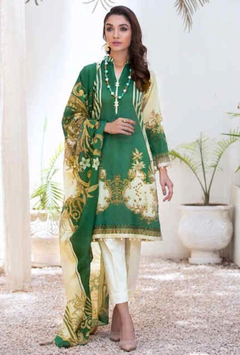 Sapphire - 3 Pc Unstitched Lawn Suit