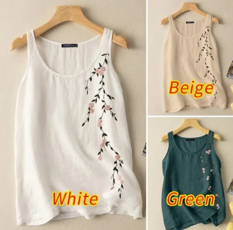 Sleeveless Women printed tank top