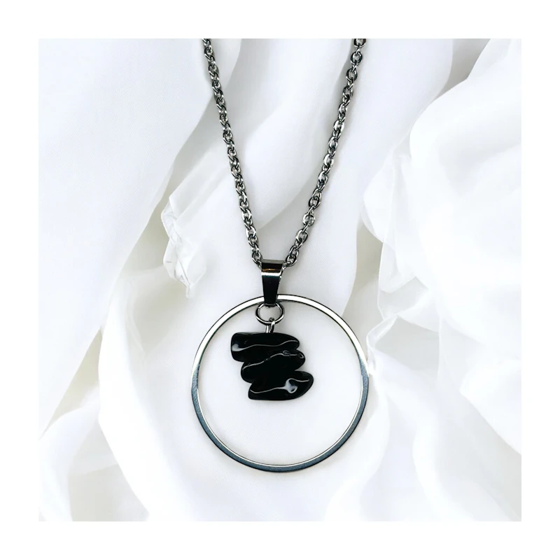 Kette "Sina" mit Obsidian