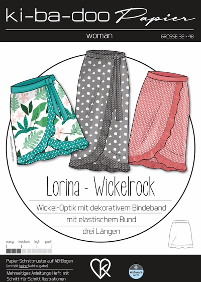 PAPIERSCHNITT WICKELROCK LORINA | GRÖSSE 32-48