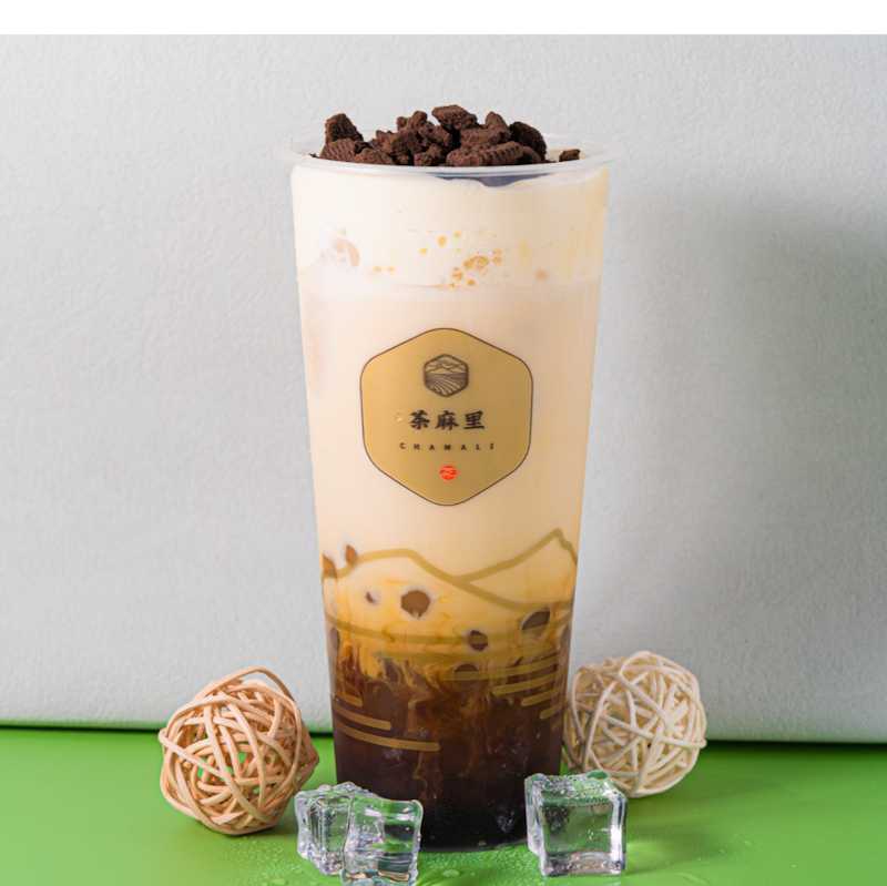 Oreo Milk tea with cheese cap (Chamali)