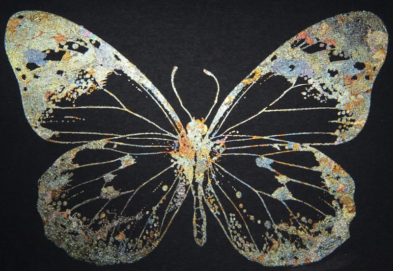 Indigo Blu Mega Flakes "Chariot of Fire"