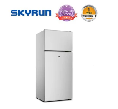 Skyrun 85 Litres Double Door Top Mount Fridge (BCD-108J) - Silver