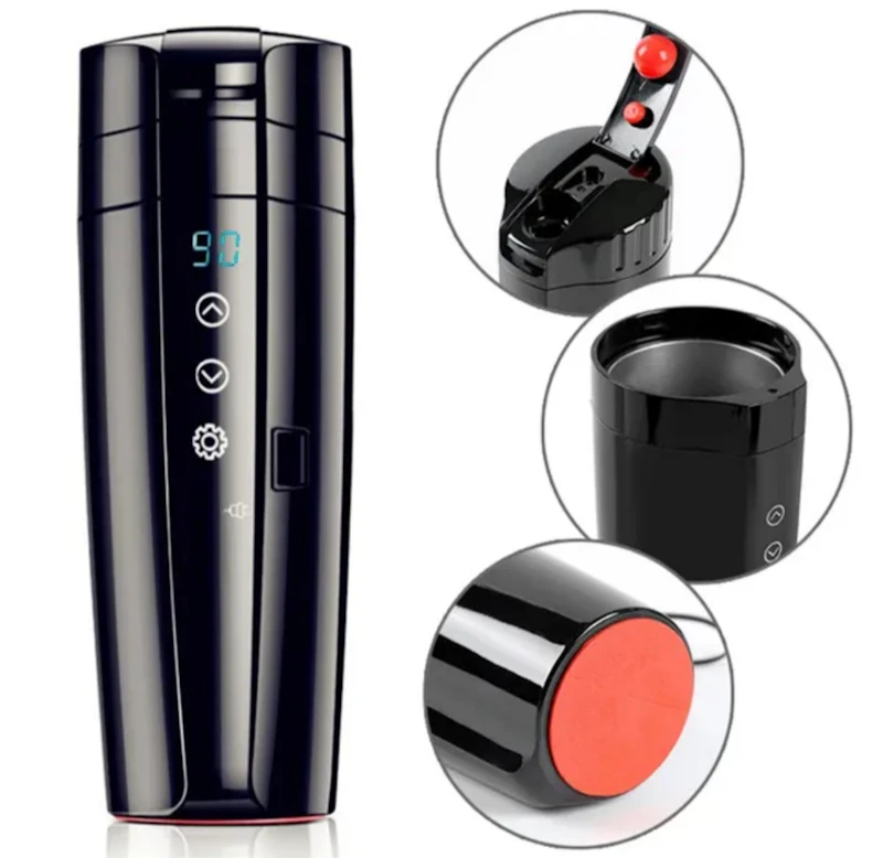 Smart heated kittle Touch screen car heated mug with temperature control