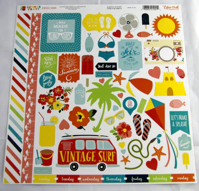 Echo Park Stickerbogen "Summer Party"