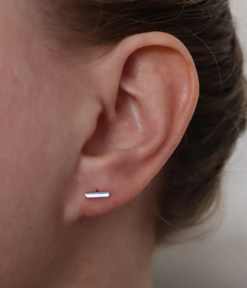 Bar Studs - Sterling Silver