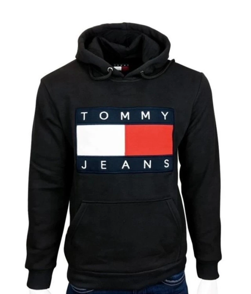 TOMMY JEANS - SWEAT À CAPUCHE GRAND LOGO DRAPEAU
