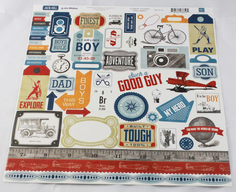 Scrapbook - Set "Jack & Jill" , Boy