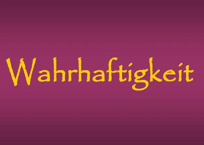 Postkarte: Wahrhaftigkeit