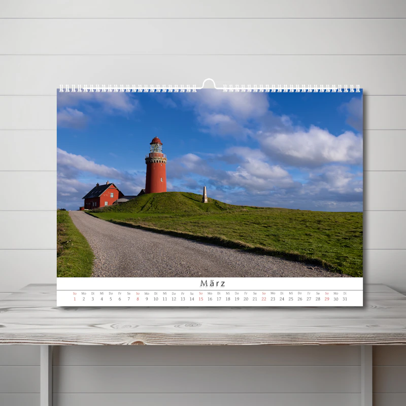 DIN A3 Wandkalender Dänemark 2026
