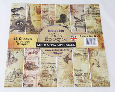 Indigo Blu Scrapbook-Papier "Belle Epoque", Nostalgie