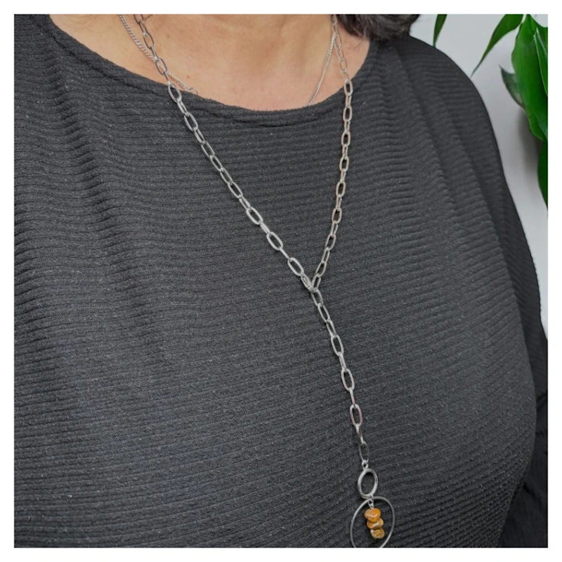 Y-Kette "Ylena" mit Tigerauge