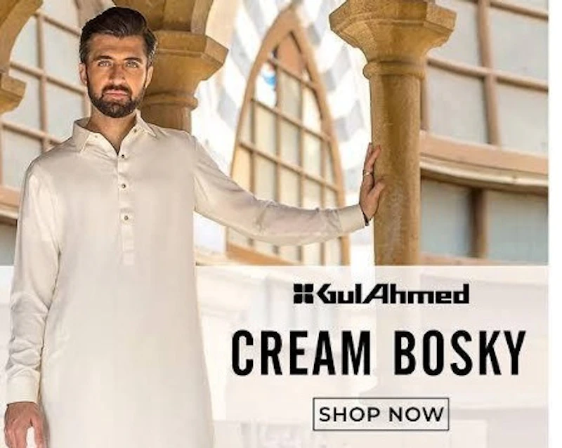 Gul Ahmed Men Boski / Double Ghora Soft Summer Unstitched Suit