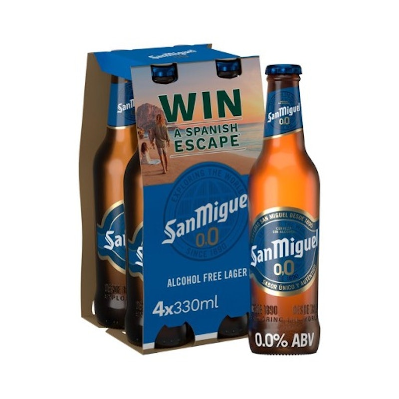 San Miguel Alcohol Free Lager Beer 4 x 330ml
